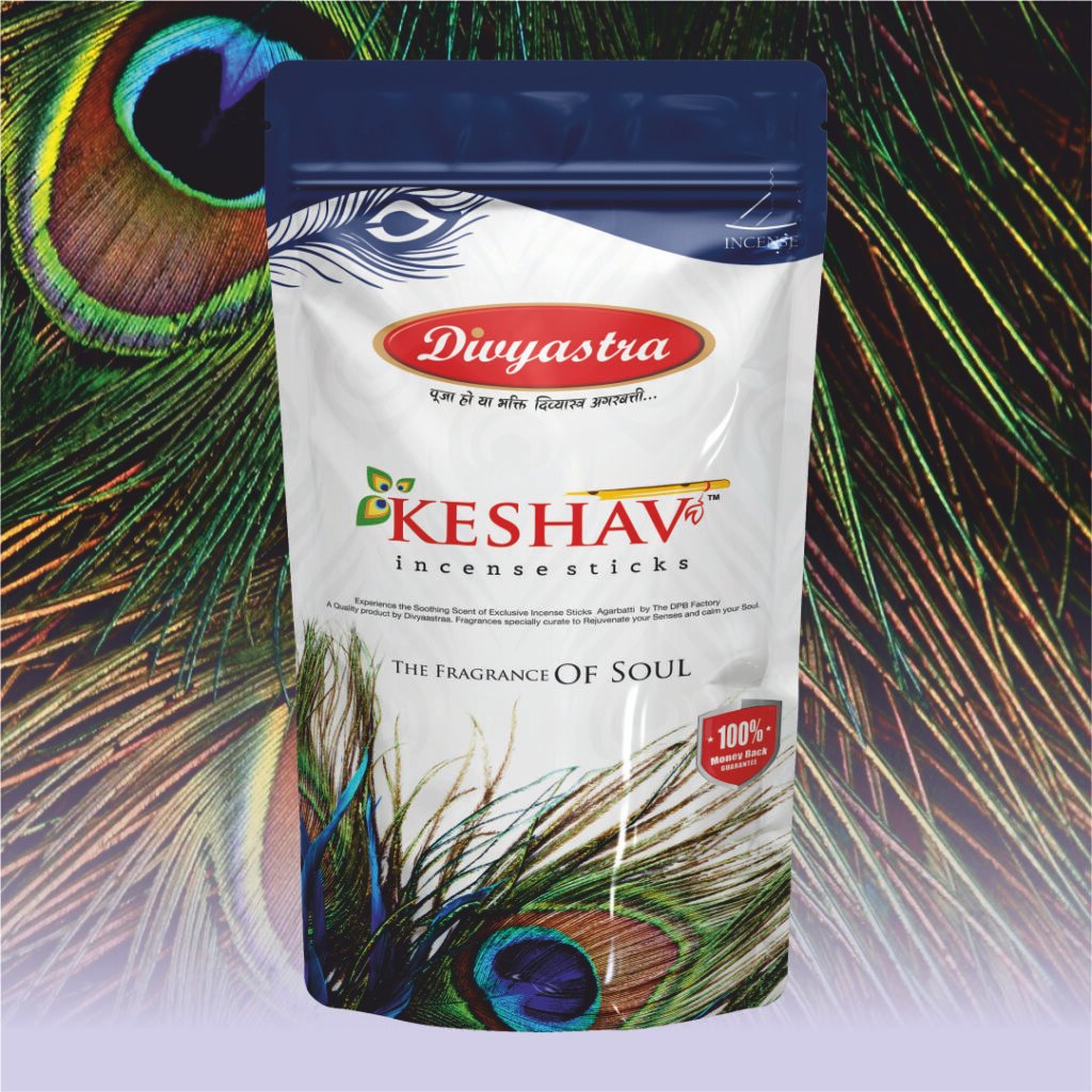 Divyastra Keshav Incense Sticks Zipper - Pack of 12
