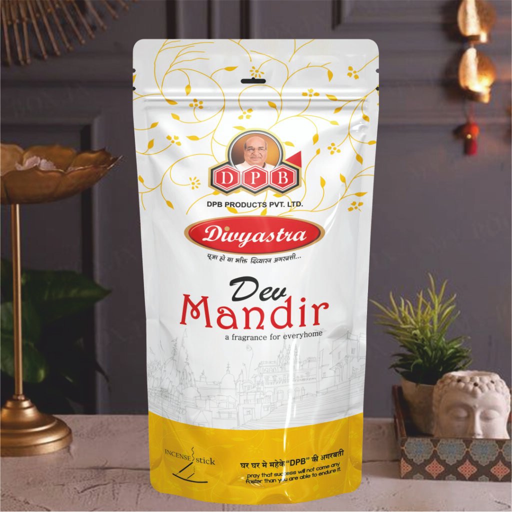 Divyastra Dev Mandir Incense Sticks Zipper - Pack of 12