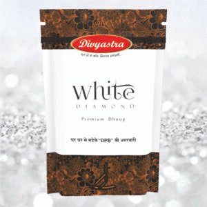 Divyastra White Diamond Incense Sticks Zipper - Pack of 12
