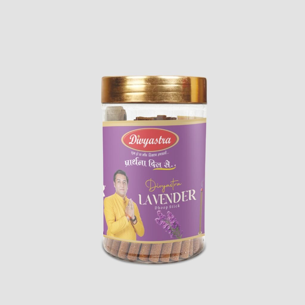 Divyastra Lavender Jar Dhoop Stick  - Pack of 12
