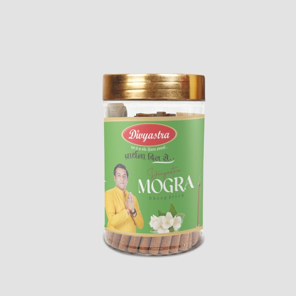 Divyastra Mogra Jar Dhoop Stick  - Pack of 12