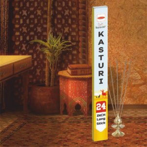 Divyastra Keshav Kasturi 24 inch Long Incense Sticks - Pack of 12