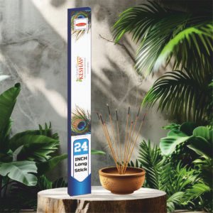 Divyastra Keshav 24 inch Long Incense Sticks - Pack of 12