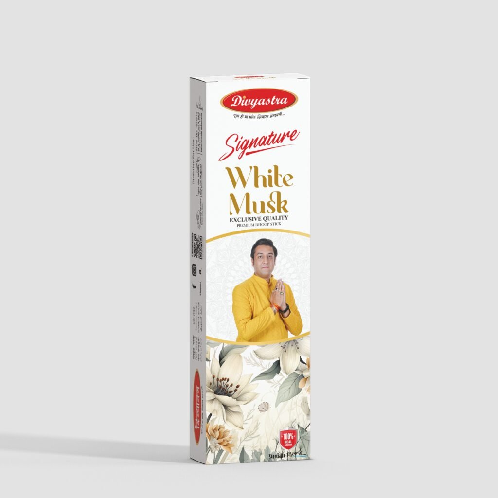 Signature White Musk Exclusive Premium Quality Dhoop Stick - Pack of 12