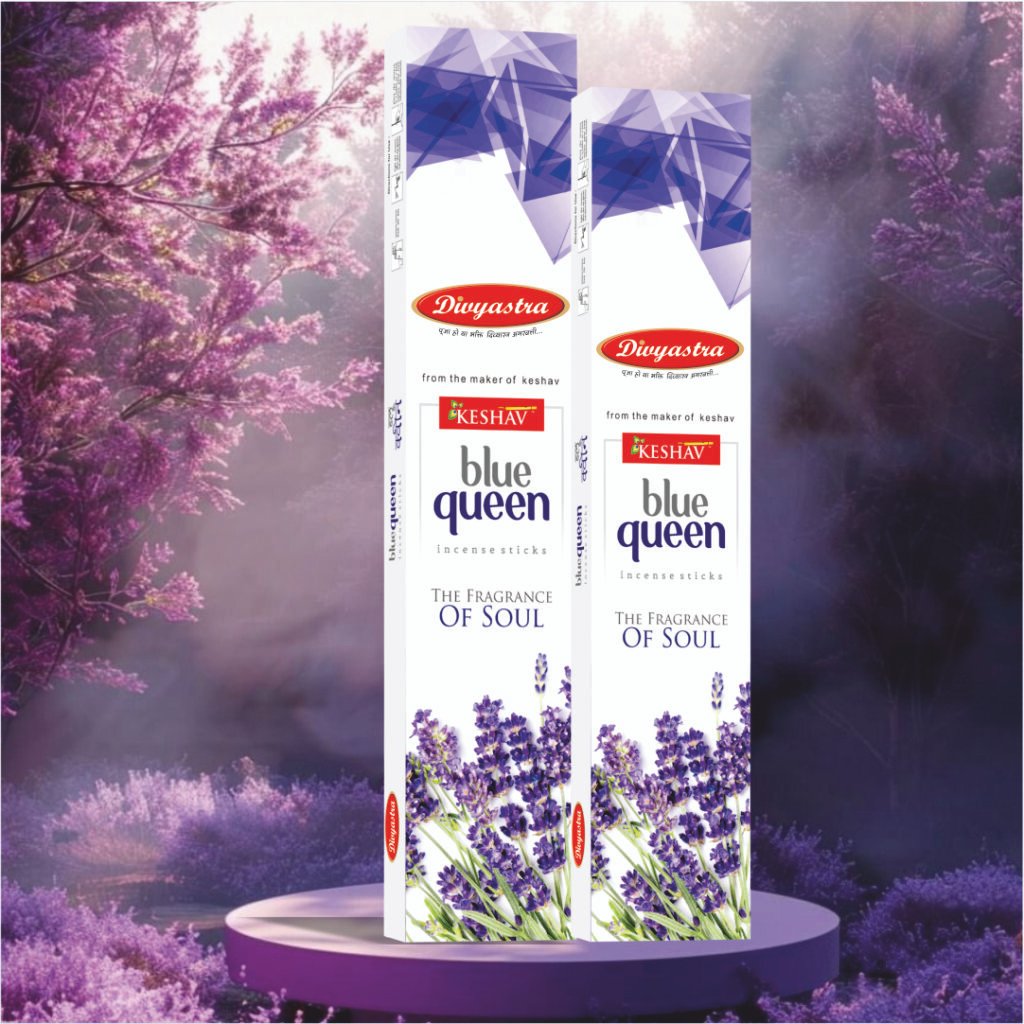 Keshav Blue Queen Incense Stick - (Pack of 12)