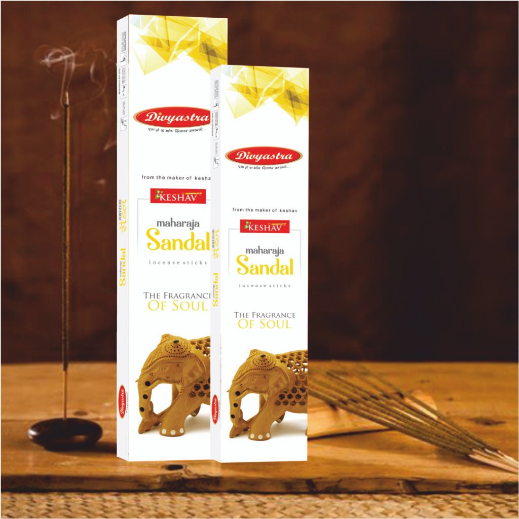 Keshav Maharaja Sandal Incense Stick - (Pack of 12)