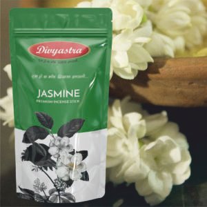 Divyastra Jasmine Incense Stick Zipper - Pack of 12