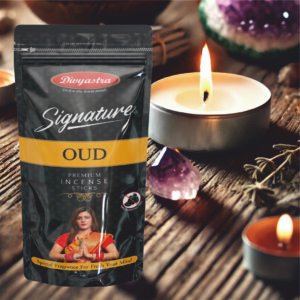 Divyastra Signature Oud Incense Stick Zipper - Pack of 12