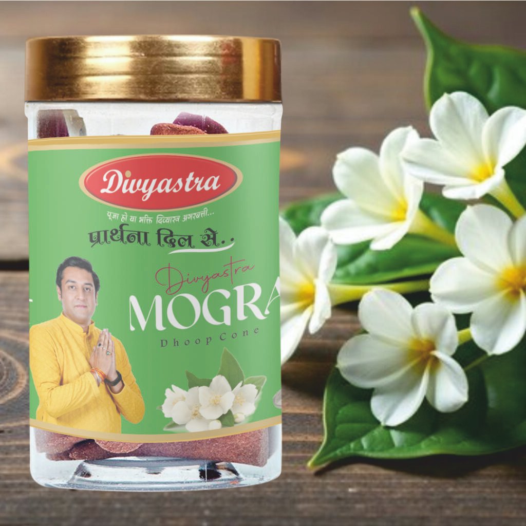 Divyastra Mogra Jar Dhoop Cone - Pack of 12